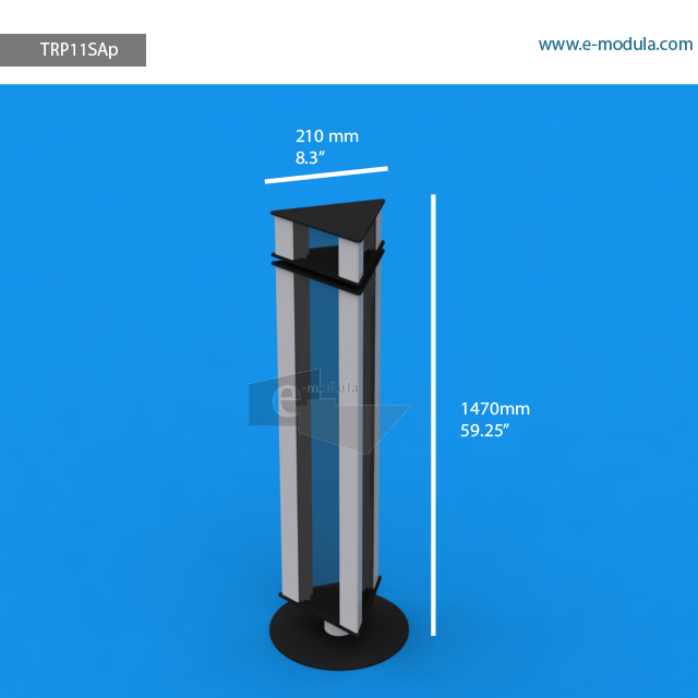TRP11SAp - 147 cm de alto x  21 cm de ancho
