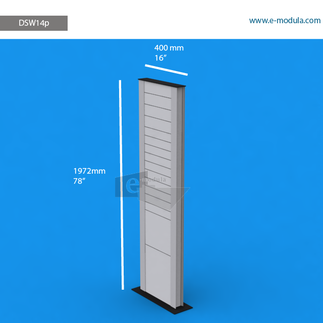 DSW14p - 197.2 cm de alto x  40 cm de ancho