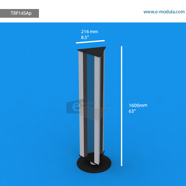TRP14SAp - 160 cm de alto x  21.6 cm de ancho