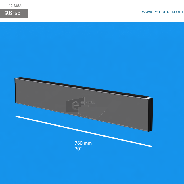 SUS15p - 76 cm de ancho x 12 cm de alto