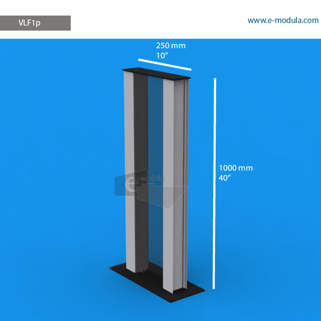 VLF1p - 100 cm de alto x 25 cm de ancho