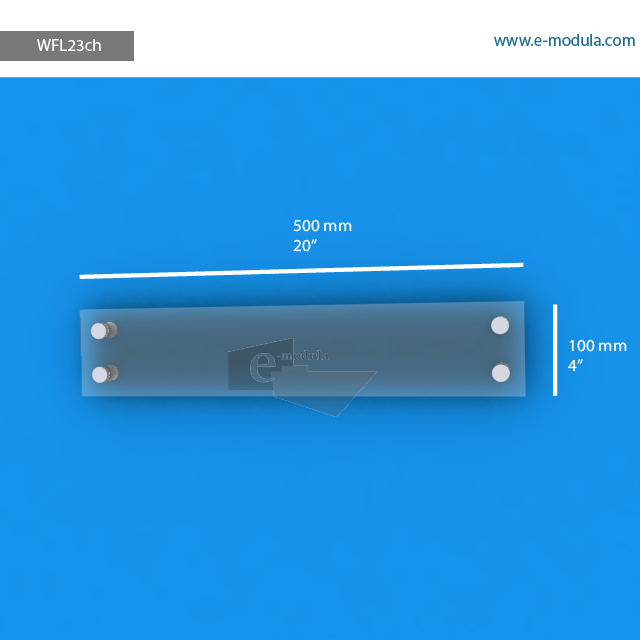 WFL23ch - 50 cm de ancho x 10 cm de alto