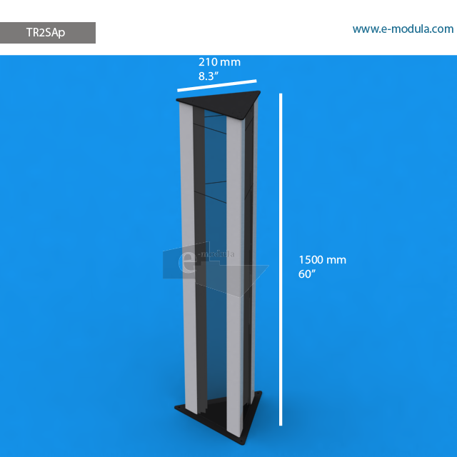 TR2SAp - 150 cm de alto x  21 cm de ancho