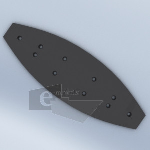 Montaje de 30cm de Bandera para Curvo