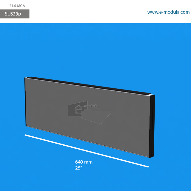 SUS33p - 64 cm de ancho x 21.6 cm de alto