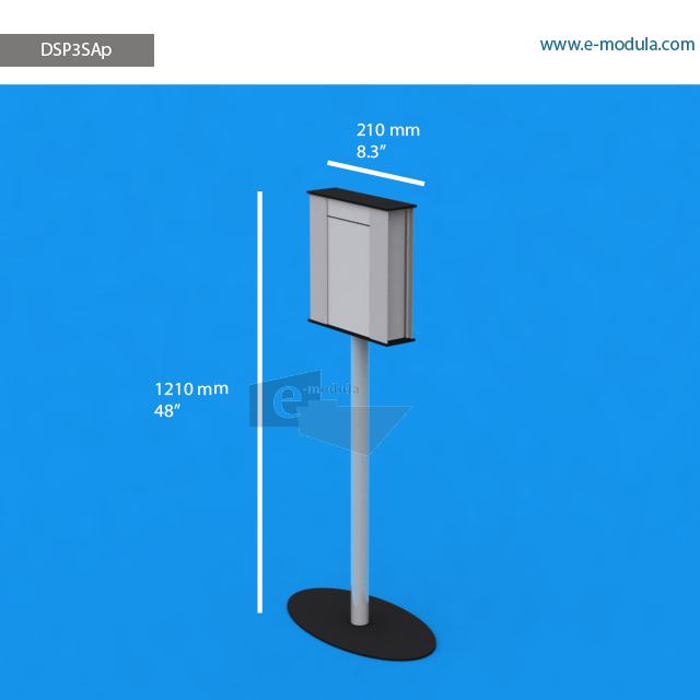 DSP3SAp- 121 cm dealto x 21 cm de ancho