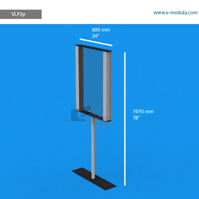 VLP3p - 197 cm de alto x  60 cm de ancho