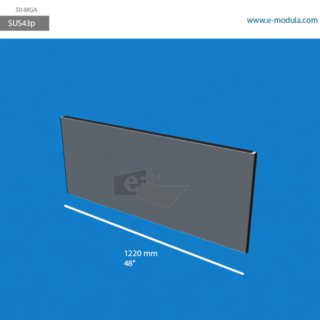 SUS43p - 122 cm de ancho x 50 cm de alto