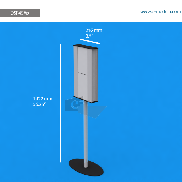 DSP4SAp - 142.2 cm de alto x 21.6 cm de ancho