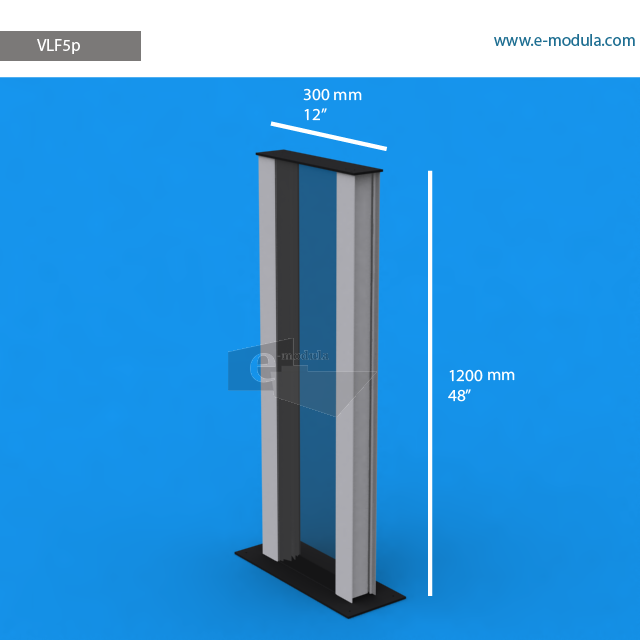 VLF5p - 120 cm de alto x  30 cm de ancho
