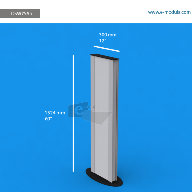 DSW7SAp - 152.4 cm de alto x 30 cm de ancho