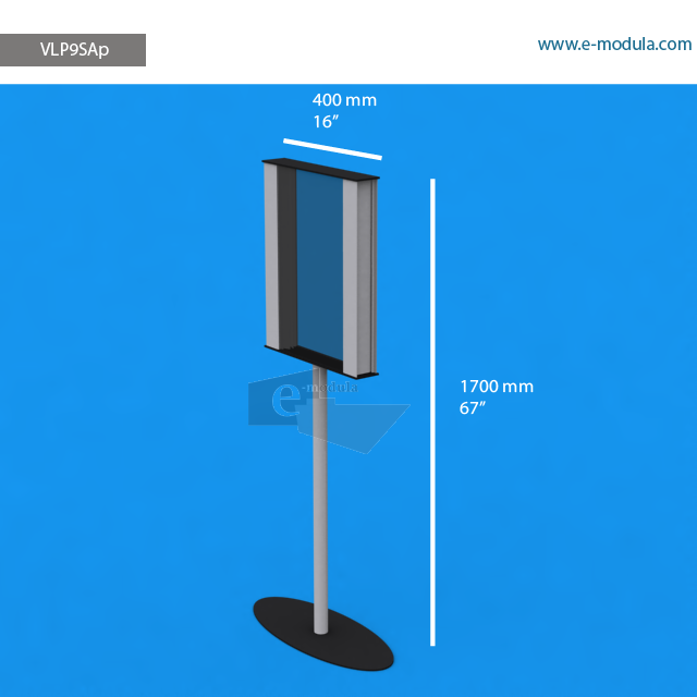 VLP9SAp - 170 cm de alto x  40 cm de ancho