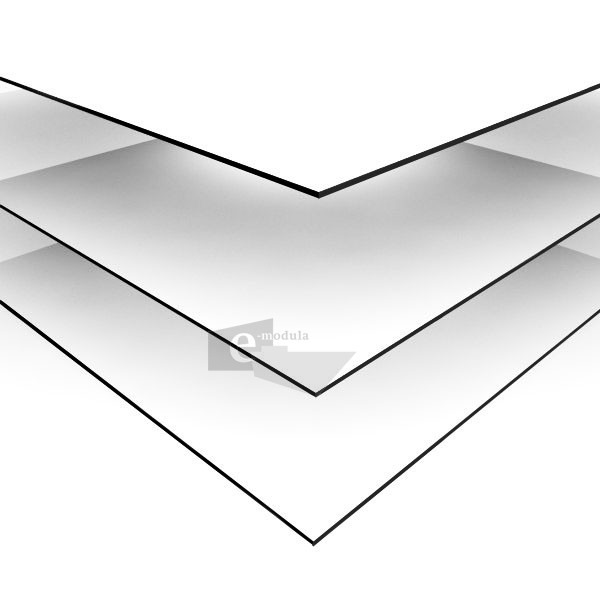 Panel de Aluminio Compuesto de 3mm (Color Blanco).