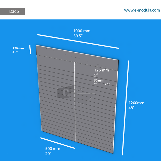 D36p - 120 cm de alto x 100 cm de ancho
