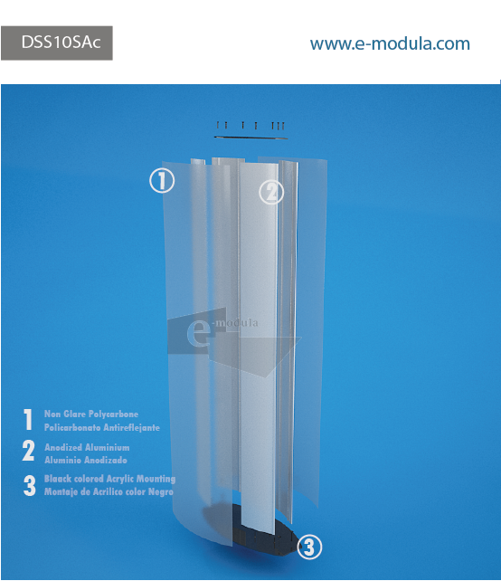 DSS10SAc-40cm de Ancho por 152cm de alto