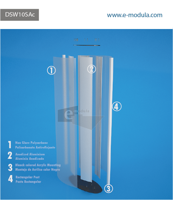 DSW10SAc-40cm de Ancho por 152cm de alto