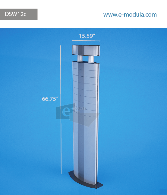 DSW12c-40cm de Ancho por 170cm de alto.