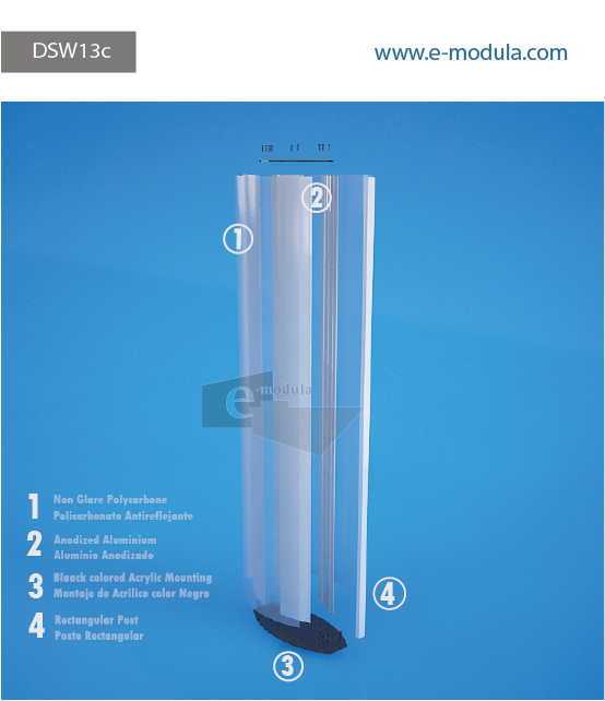 DSW13c-40cm de Ancho por 198cm de alto.