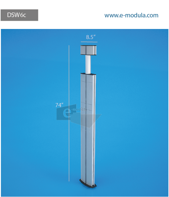 DSW6c-21.5cm de Ancho por 188cm de alto.