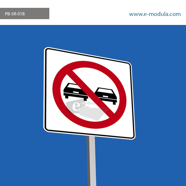 PB-SR-018 61x61cm Prohibido rebasar