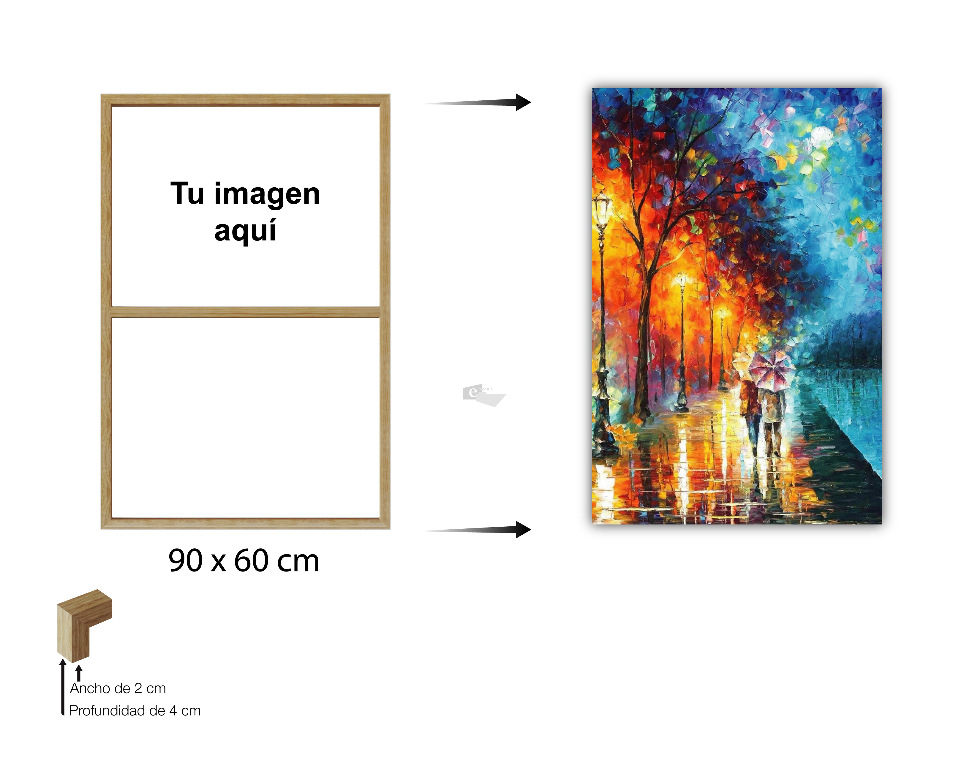 Cuadro Personalizado 60x90 cm