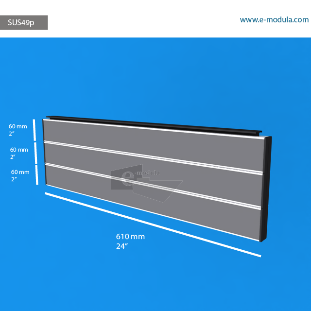 SUS49p - 61 cm de ancho x 18 cm de alto