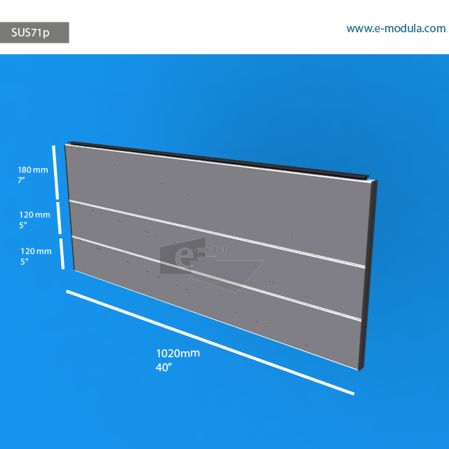 SUS71p - 102 cm de ancho x 42 cm de alto