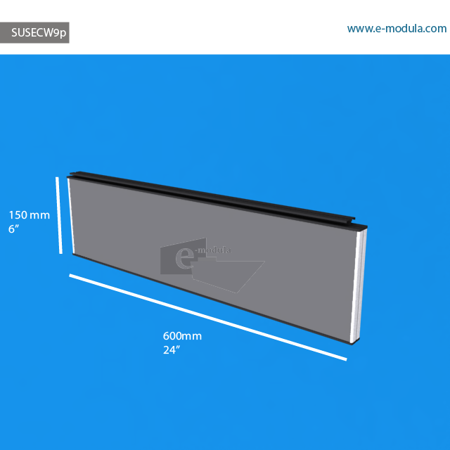 SUSECW9p - 15 cm de alto x 60 cm de ancho