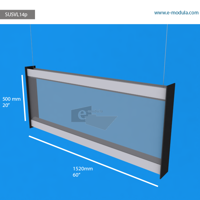 SUSVL14p - 152 cm de ancho x 50 cm de alto