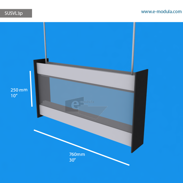 SUSVL3p - 76 cm de ancho x 25 cm de alto