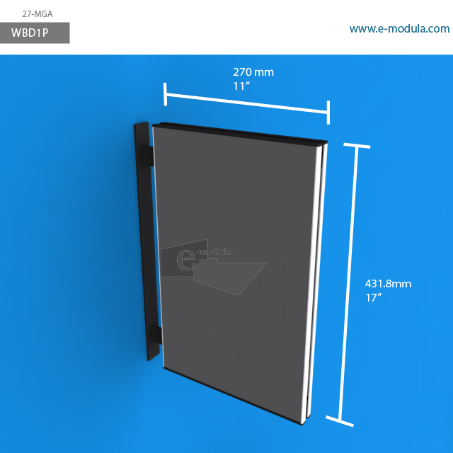 WBD1p - 43.2 cm de alto x 27 cm de ancho