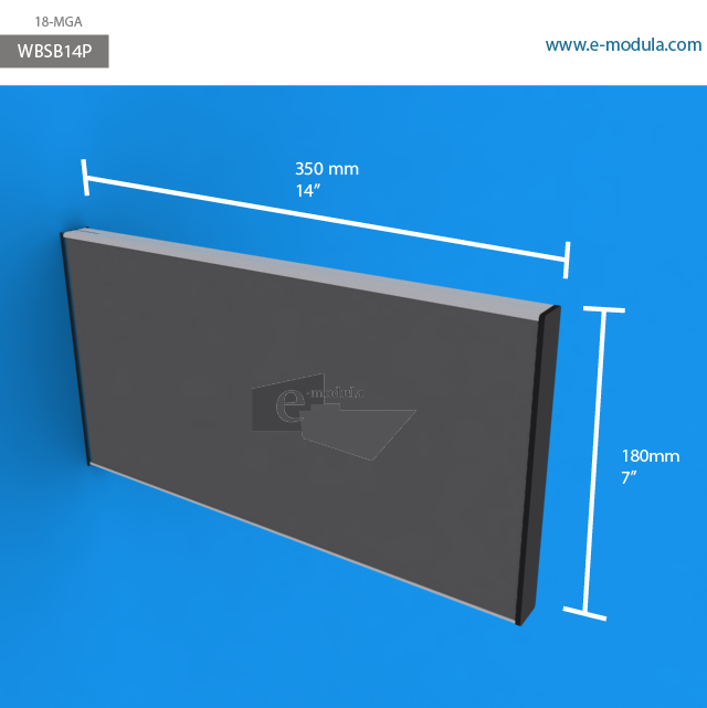 WBSB14p - 35 cm de ancho x 18 cm de alto