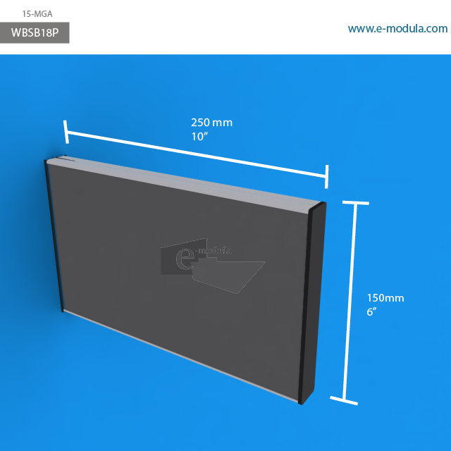 WBSB18p - 25 cm de ancho x 15 cm de alto