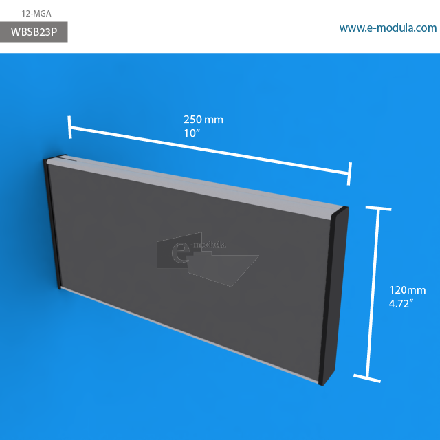 WBSB23p - 25 cm de ancho x 12 cm de alto