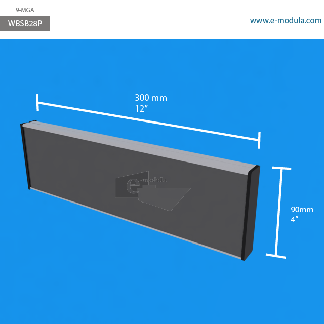 WBSB28p - 30 cm de ancho x 9 cm de alto