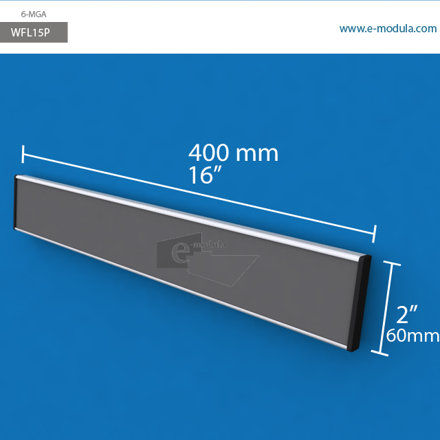 WFL15p - 40 cm de ancho x 6 cm de alto