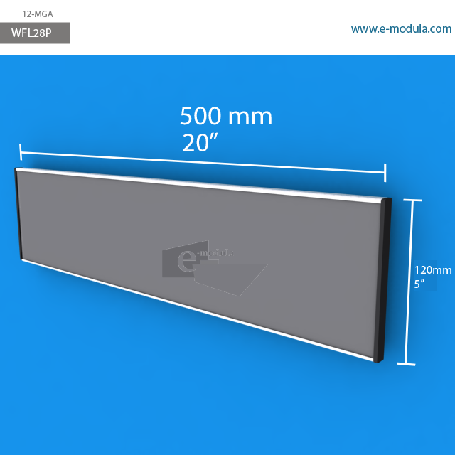 WFL28p - 50 cm de ancho x 12 cm de alto