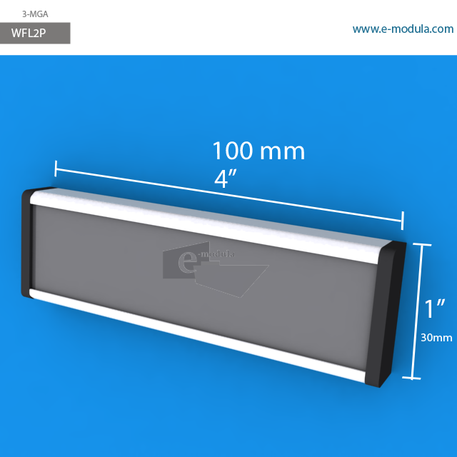 WFL2p - 10 cm de ancho x 3 cm de alto