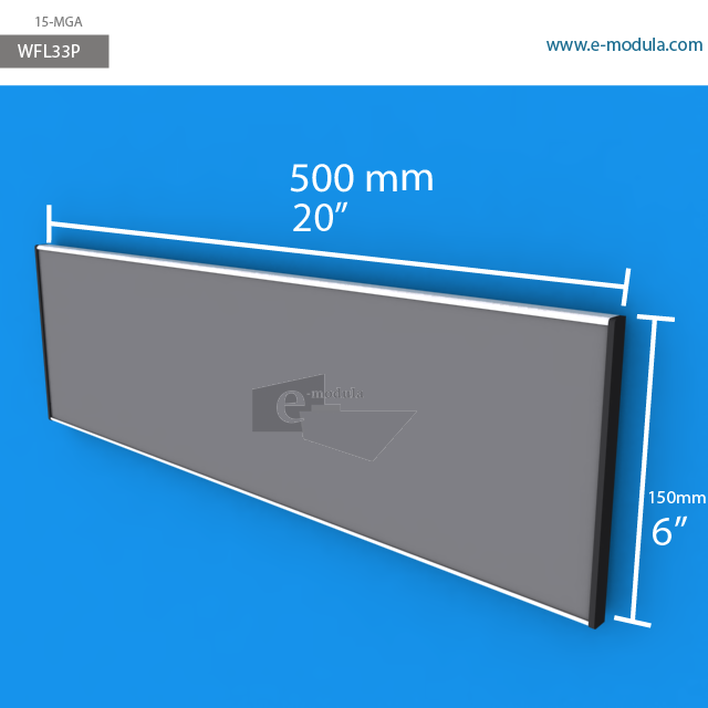 WFL33p - 50 cm de ancho x 15 cm de alto