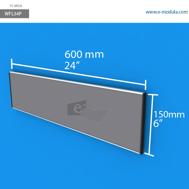 WFL34p - 60 cm de ancho x 15 cm de alto