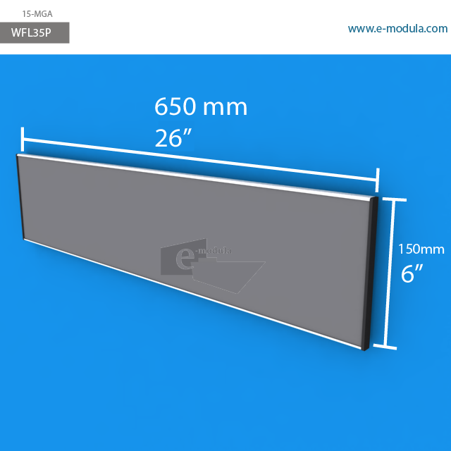 WFL35P - 65 cm de ancho x 15 cm de alto