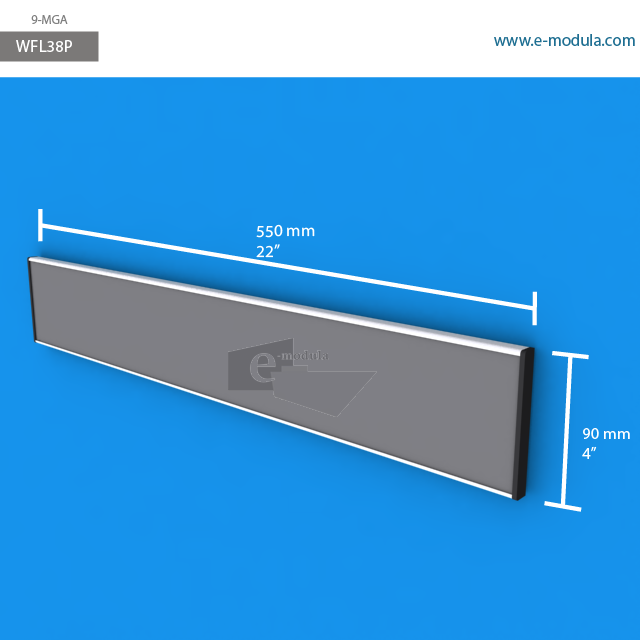 WFL38p - 55 cm de ancho x 9 cm de alto