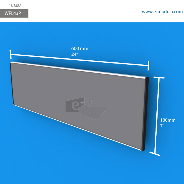 WFL43p - 60 cm de ancho x 18 cm de alto