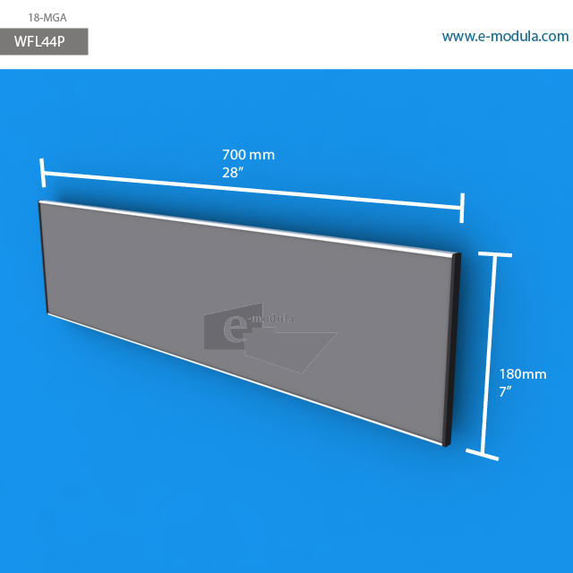 WFL44p - 70 cm de ancho x 18 cm de alto
