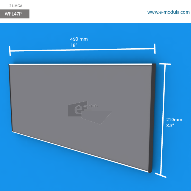 WFL47p - 45 cm de ancho x 21 cm de alto