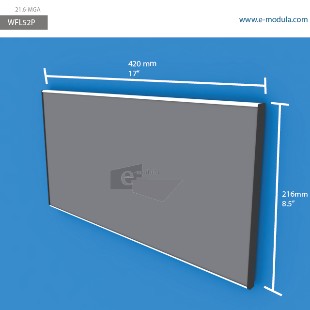 WFL52p - 42 cm de ancho x 21.6 cm de alto