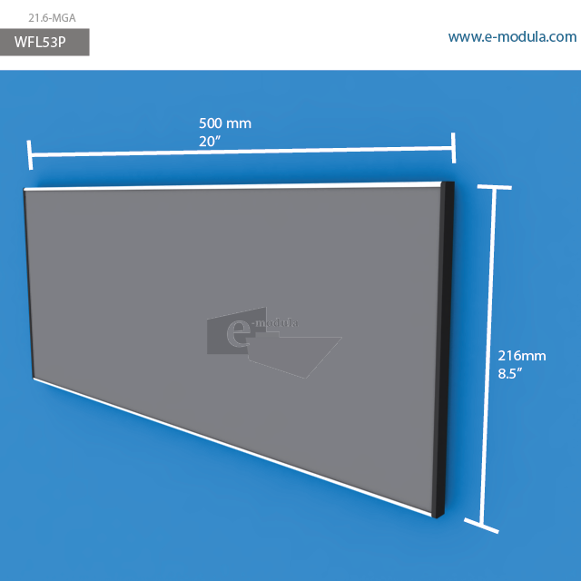 WFL53p - 50 cm de ancho x 21.6 cm de alto
