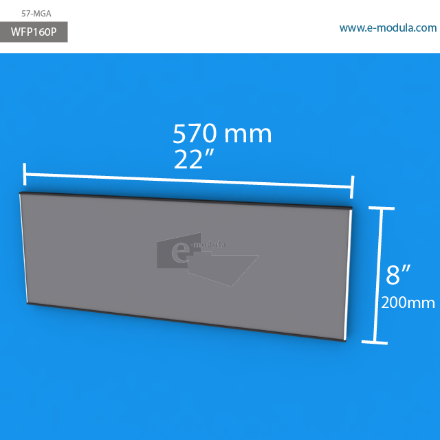 WFP160p - 20 cm de alto x 57 cm de ancho