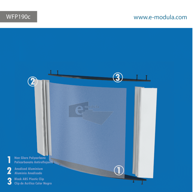 WFP190c-43cm de Ancho por 43cm de alto