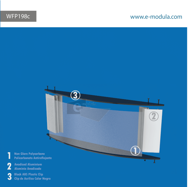 WFP198c-56cm de Ancho por 21.6cm de alto